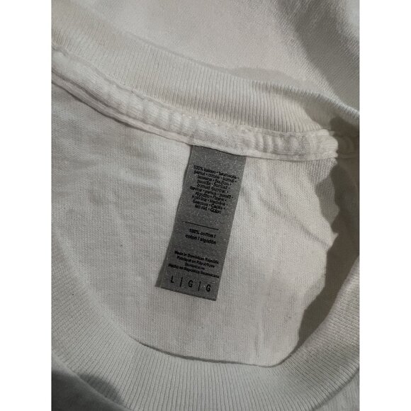 TRADE Merch Rhinestone T-Shirt in White - Picture 4 of 4